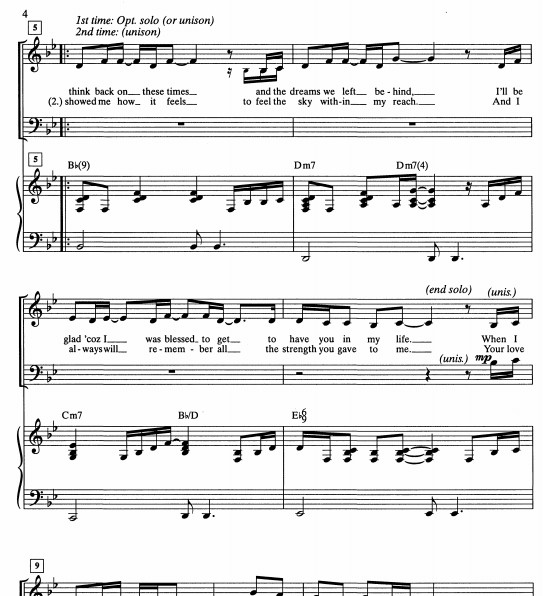 ͵ϮThere You'll BeϳٰSATB