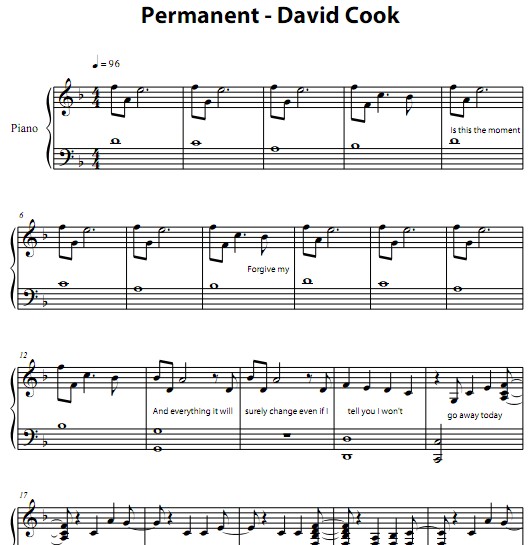 David Cook - Permanent