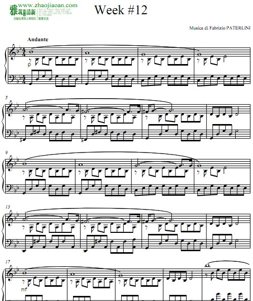 Fabrizio Paterlini – Autumn Stories — Week 12