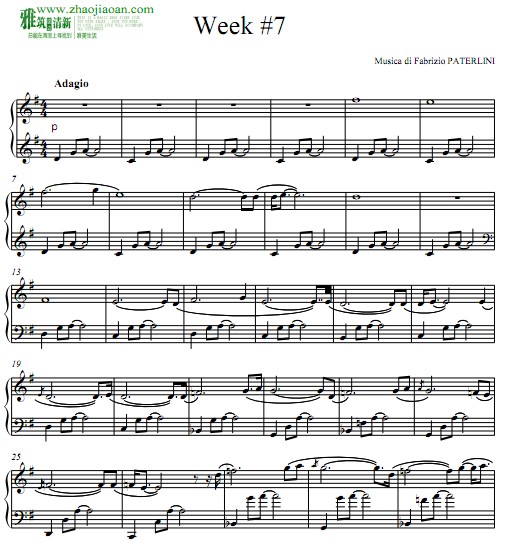 Fabrizio Paterlini – Autumn Stories — Week 7钢琴谱