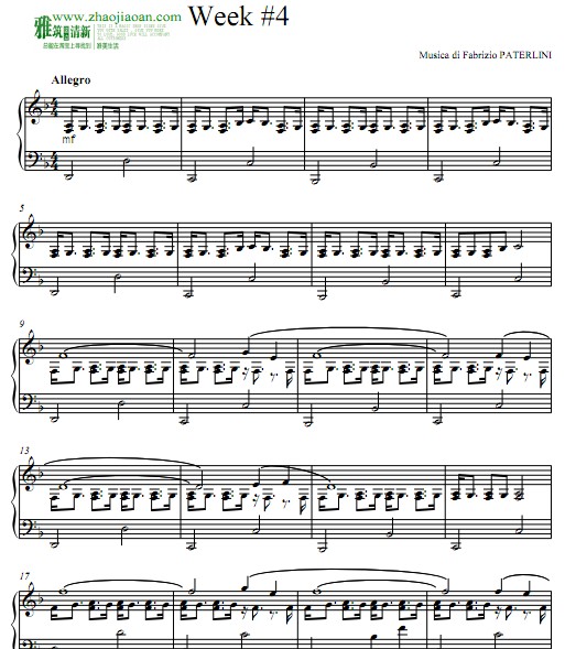 Fabrizio Paterlini – Autumn Stories — Week 4钢琴谱