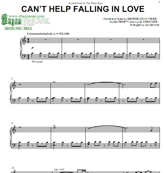 The Piano Guys  Can't Help Falling In Love