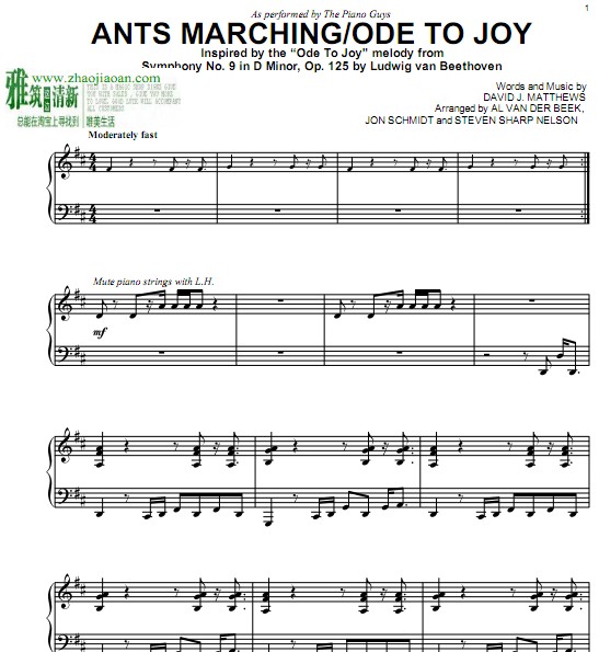 The Piano Guys Ants Marching-Ode To Joy 