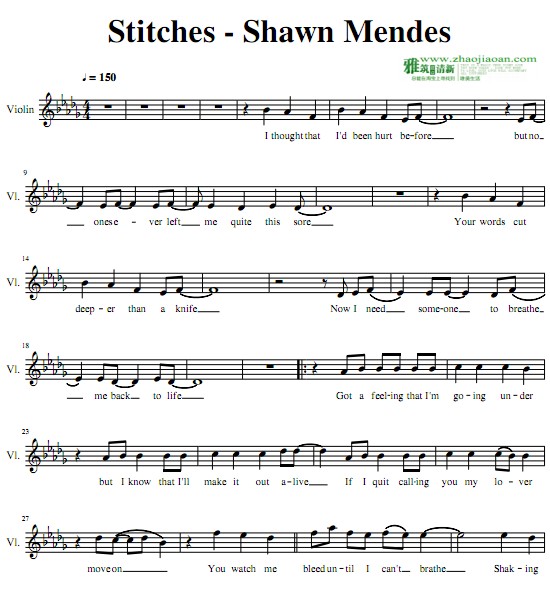 Shawn Mendes StitchesС