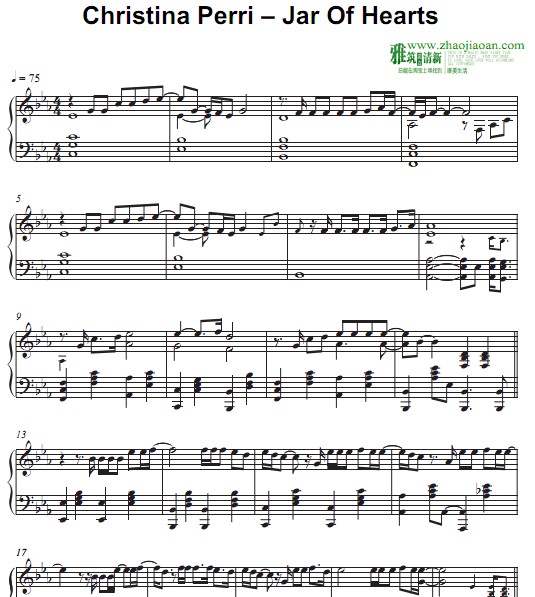 Christina Perri – Jar Of Hearts