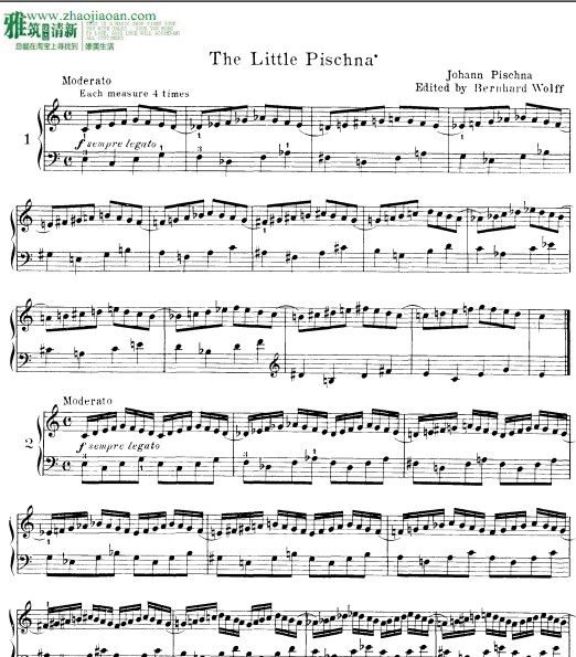 The Little Pischna钢琴谱