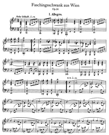 άҲɿ񻶽ڸ Faschingsschwank aus Wien Op26