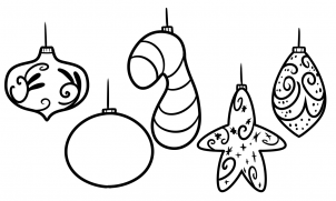 how to draw christmas bulbs step 7