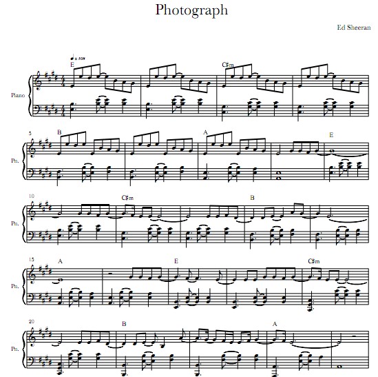 Ed Sheeran — Photograph