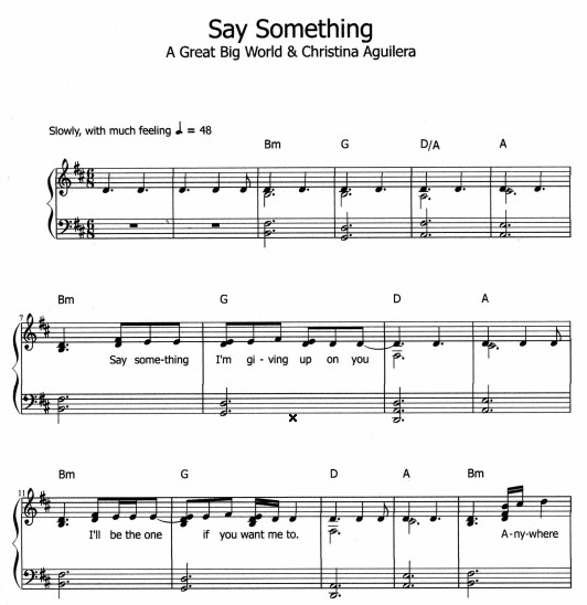 A Great Big World & Christina Aguilera — Say Something