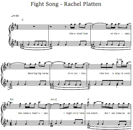 Fight Song – Rachel Platten