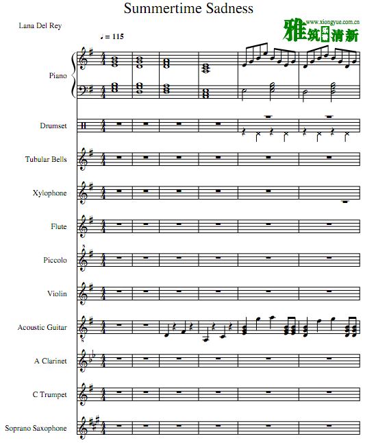 Lana Del Rey - Summertime Sadnessֶ