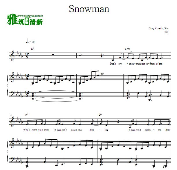 Sia - Snowmanٰ