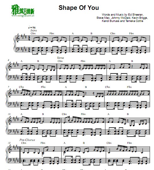 YourPiano Shape Of You