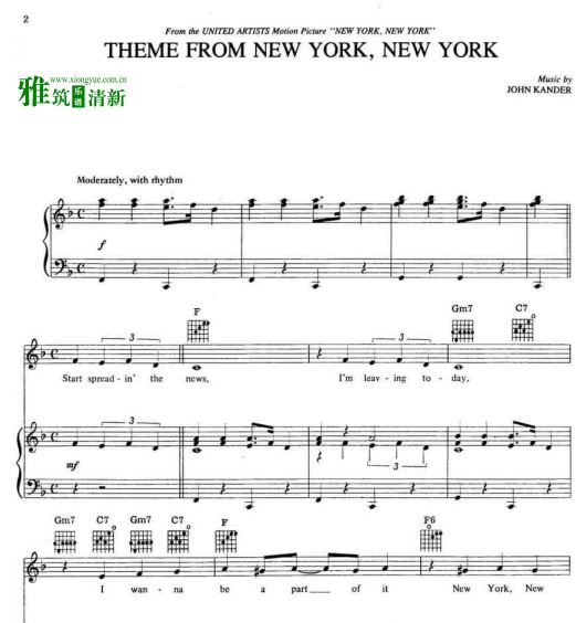 John Kander - New York New York