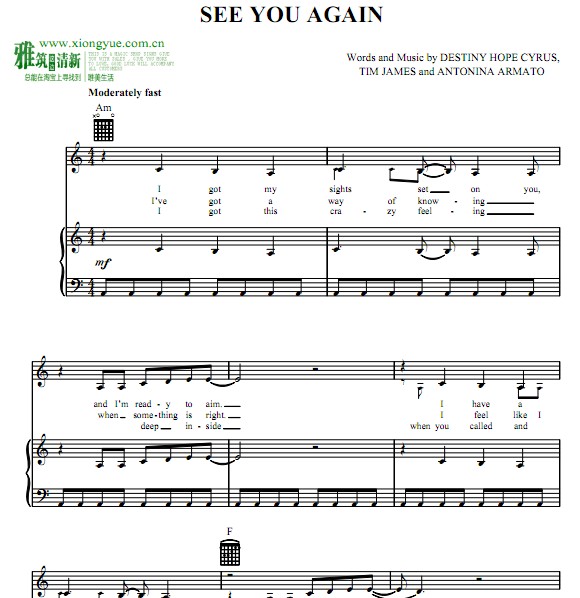 Miley Cyrus - See You Again