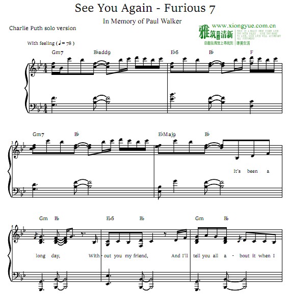 Charlie PuthSee You Again