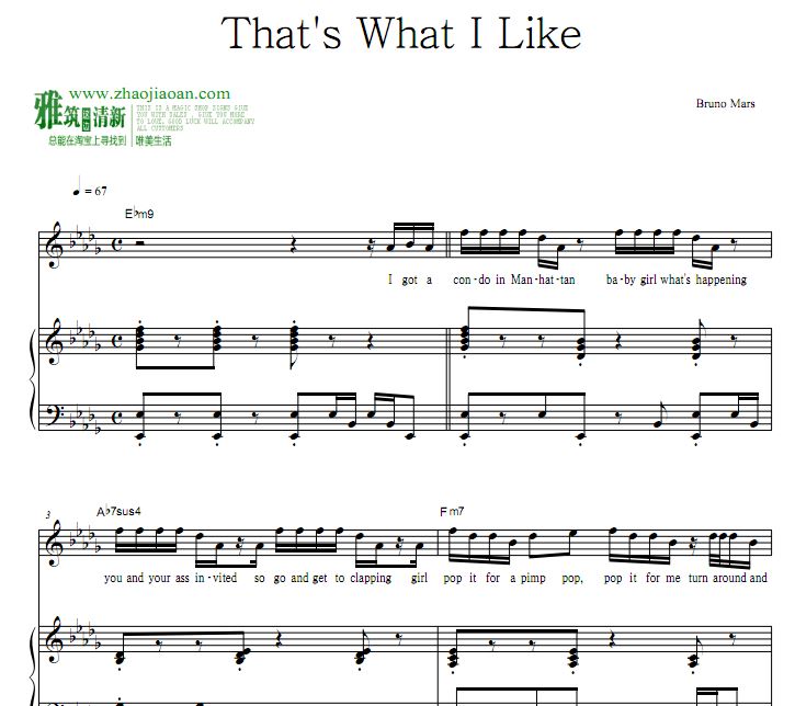 Bruno Mars - That's What I Likeٰ