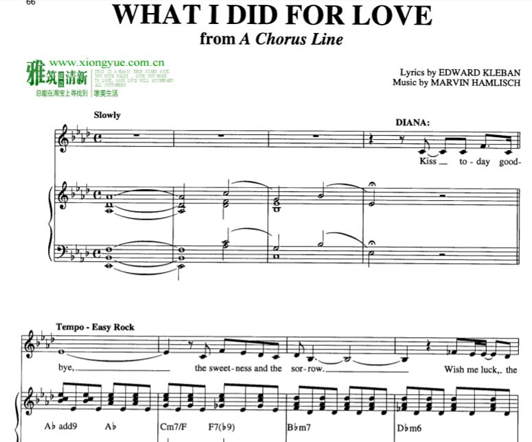 What I Did for Loveٰ