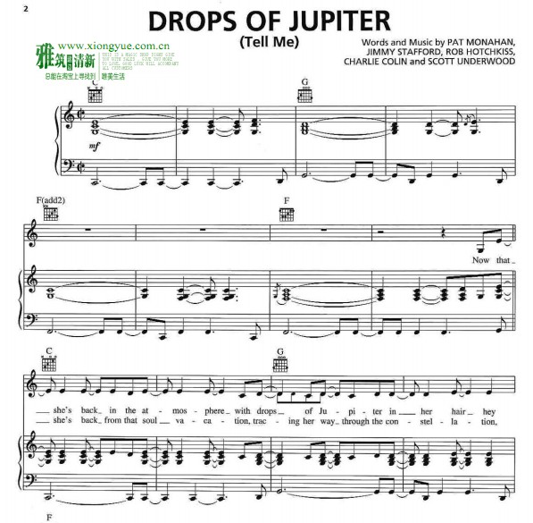 Train - Drops of Jupiter