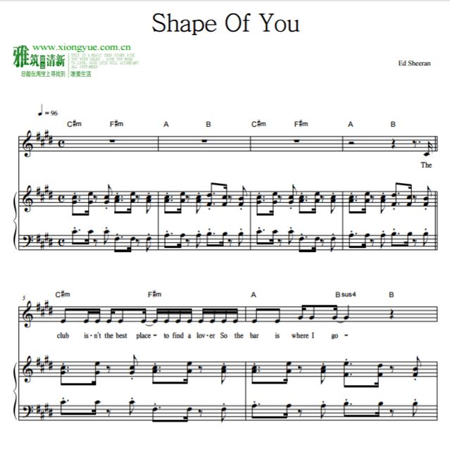 Ed Sheeran - Shape Of Youԭٰ