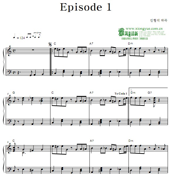 蛮曲谱_钢琴简单曲谱(3)