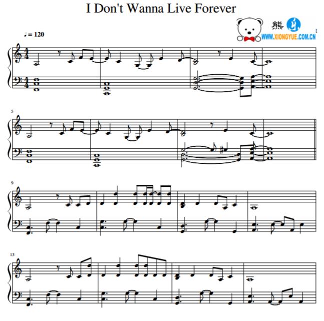 ʮȺZAYN,Taylor Swift - I Don't Wanna Live Forever