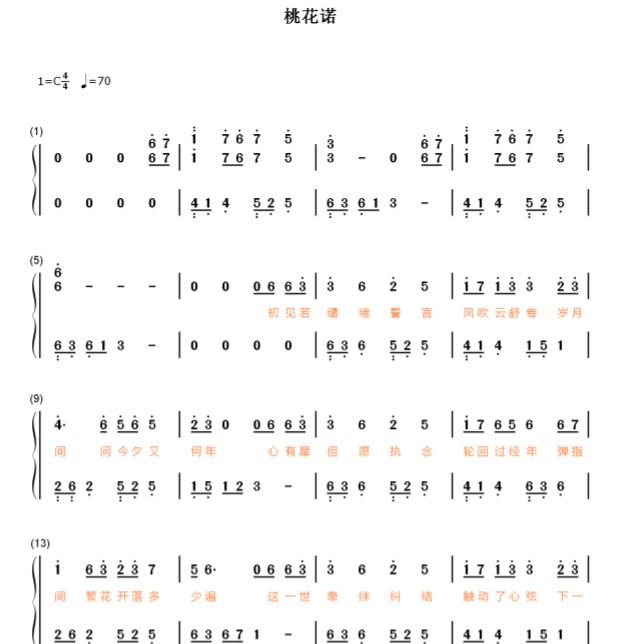 初学双手简谱_钢琴初学双手简谱