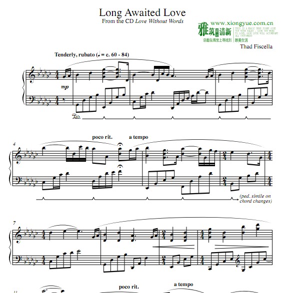 Thad Fiscella - Long Awaited Love