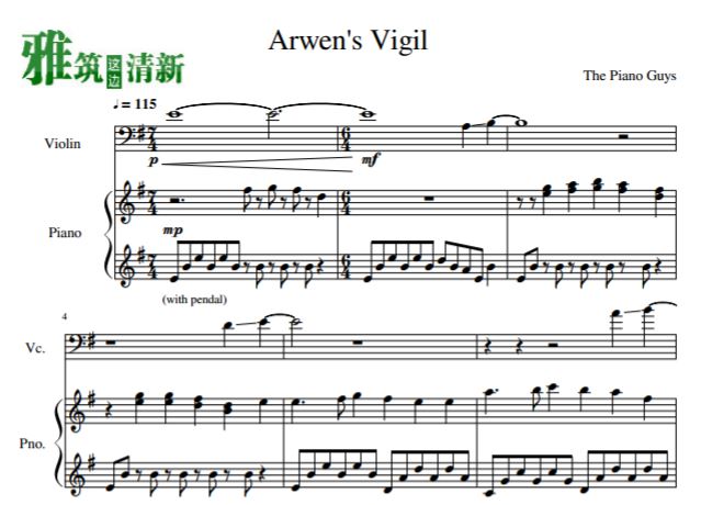 PIANO GUYS Arwens vigilСٴٸٺP17036