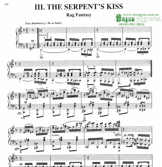 William Bolcom - the serpent's kiss