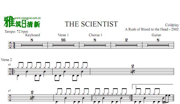 coldplayֶ the scientist  