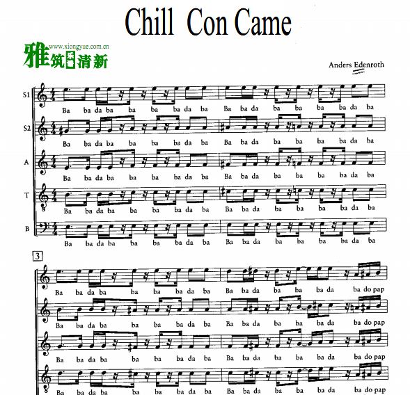 the Real Groupϳ Chili Con Carne SSATBϳ