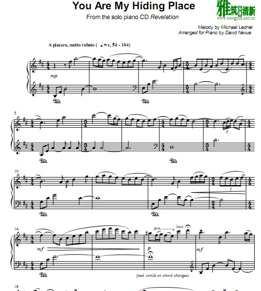 David Nevue - You Are My Hiding Place