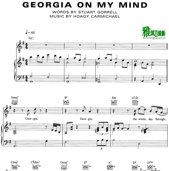 Ray Charles - Georgia On My Mind 