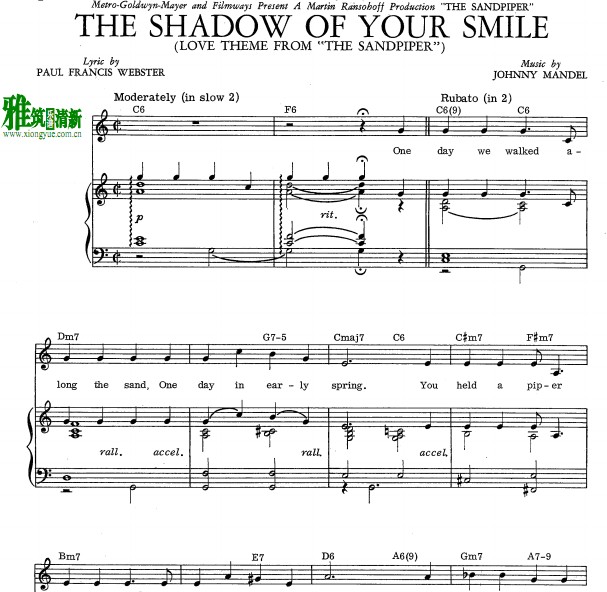 JOHNNY-MANDEL-the shadow of your smileٰ