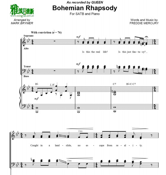 Bohemian Rhapsody ǿ SATBϳ׸ٰ