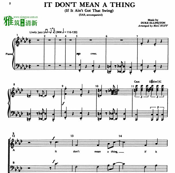 It Don't Mean a Thing SABϳ׸ٰ