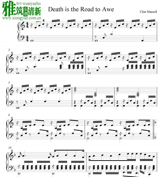 Death is the Road to Awe������