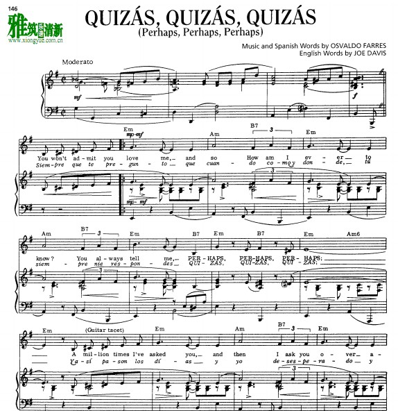 quizas quizas quizas  