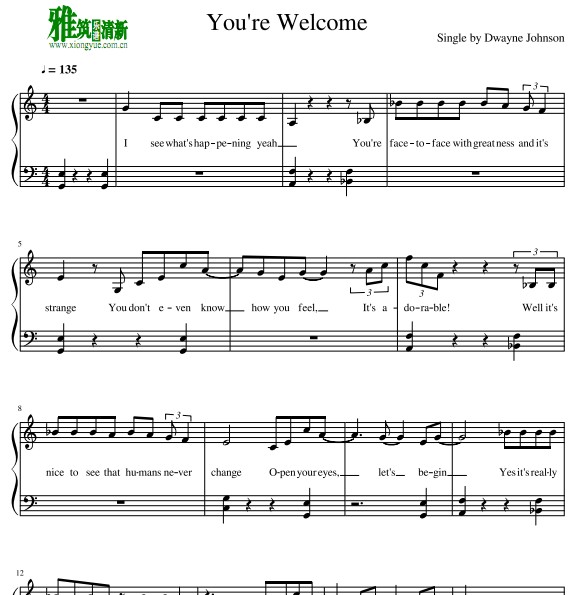 MOANA - You are Welcome