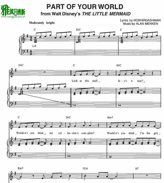 The little mermaid - part of your world