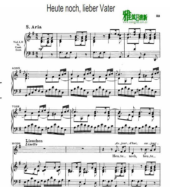 ȿHeute noch, lieber Vaterٰ