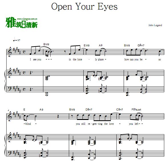 Լ John Legend - Open Your Eyesٰ