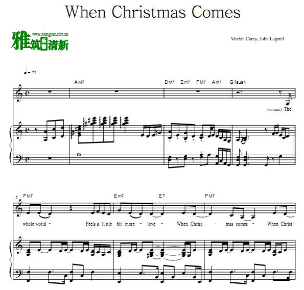 Mariah Carey,John Legend - When Christmas Comesٰ 