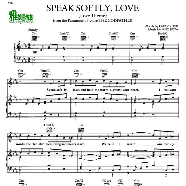 Ӣİ̸ - Speak Softly Love 
