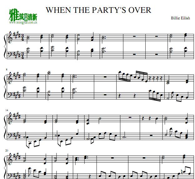 Billie Eilish - When The Party's Over