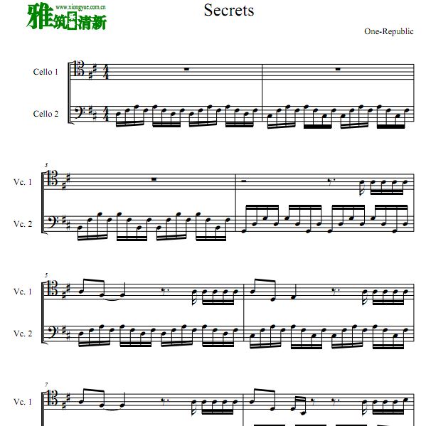 secrets简谱_跪求 One Republic secrets钢琴谱