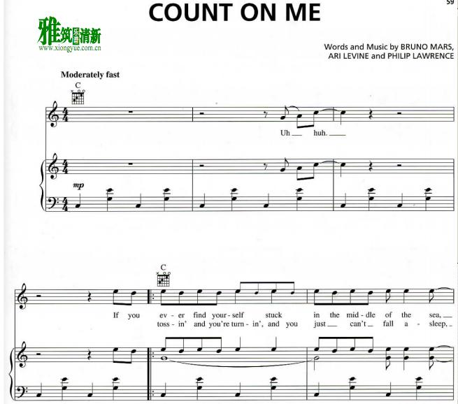 Bruno Mars - Count on Me