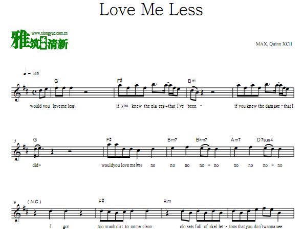 MAX, Quinn XCII - Love Me Lesssָ